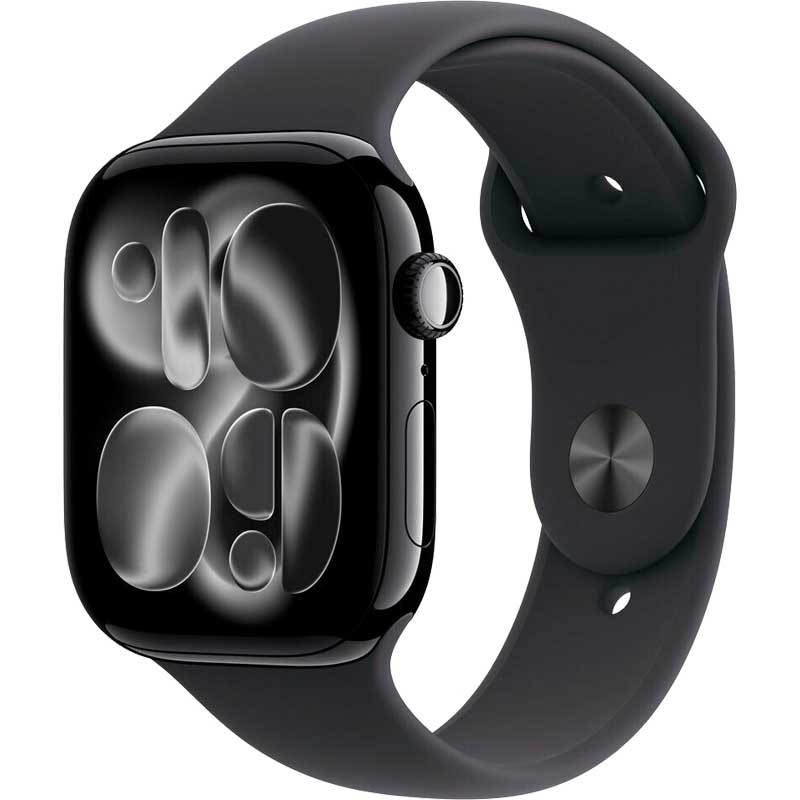 Smartwatch Apple Watch 11 Alu Case 46mm Jet Black Sports Band Black M/L EU