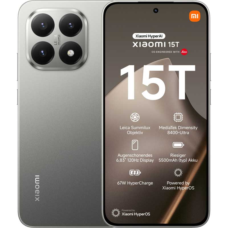 Xiaomi 15T 12/256GB 5G Grey EU