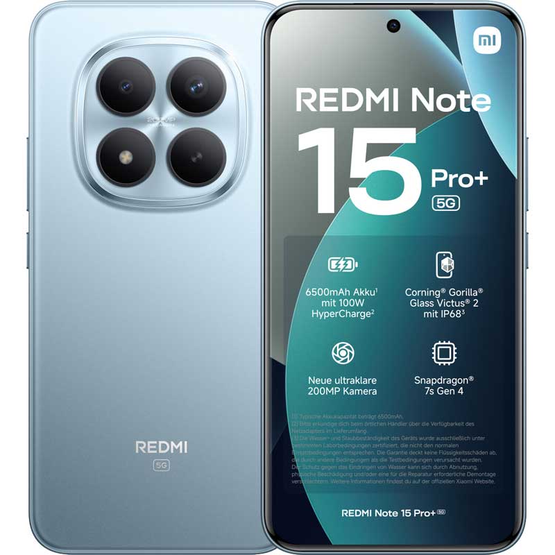Xiaomi Redmi Note 15 Pro + 8GB RAM 256GB Blue EU